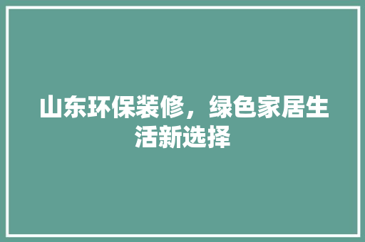 山东环保装修，绿色家居生活新选择 木雕艺术