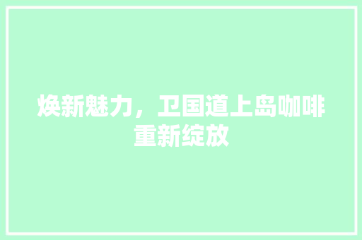 焕新魅力，卫国道上岛咖啡重新绽放