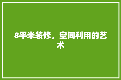 8平米装修，空间利用的艺术 中式风格装饰