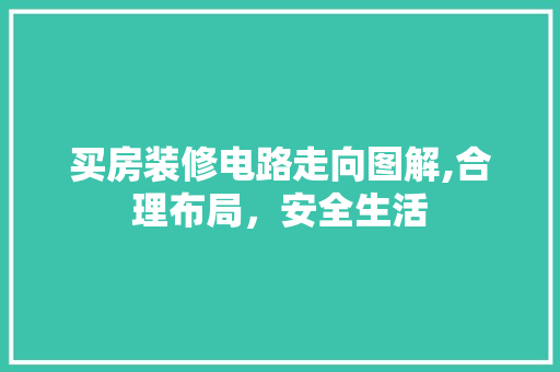 买房装修电路走向图解,合理布局，安全生活