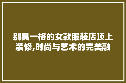 别具一格的女款服装店顶上装修,时尚与艺术的完美融合