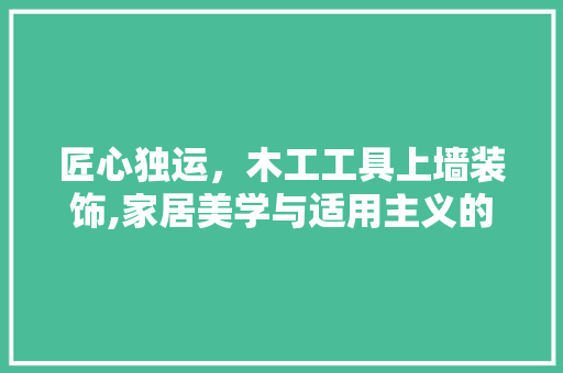 匠心独运，木工工具上墙装饰,家居美学与适用主义的完美融合 中式风格装饰