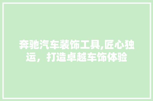 奔驰汽车装饰工具,匠心独运，打造卓越车饰体验 卧室装修