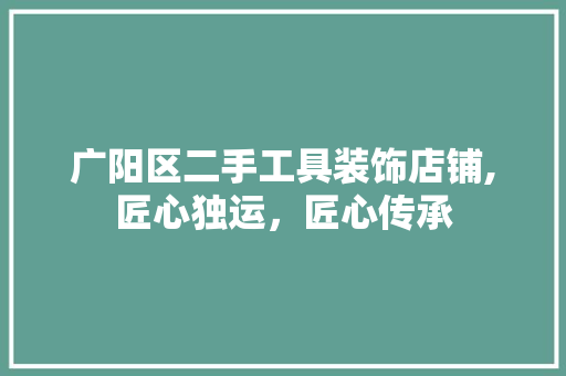 广阳区二手工具装饰店铺,匠心独运，匠心传承 客厅装修