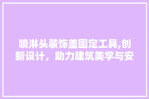 喷淋头装饰盖固定工具,创新设计，助力建筑美学与安全并重 地板材料