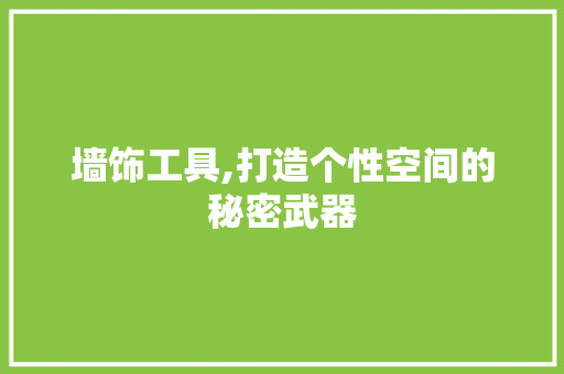 墙饰工具,打造个性空间的秘密武器 地板材料