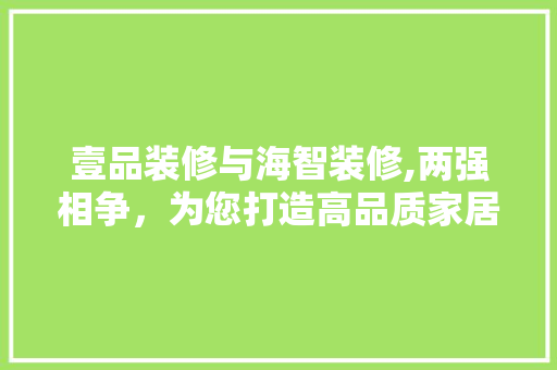 壹品装修与海智装修,两强相争，为您打造高品质家居环境 木雕艺术