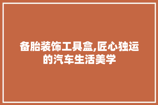 备胎装饰工具盒,匠心独运的汽车生活美学 软装设计