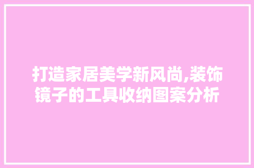 打造家居美学新风尚,装饰镜子的工具收纳图案分析 地板材料