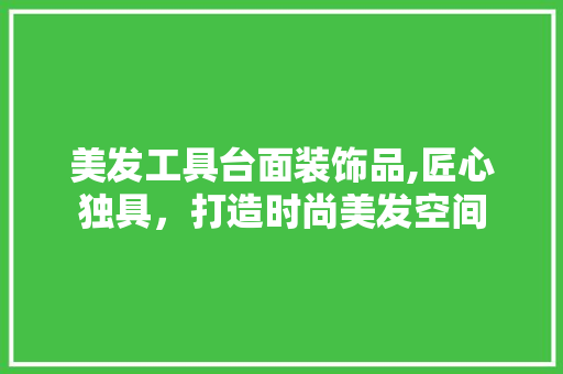 美发工具台面装饰品,匠心独具，打造时尚美发空间