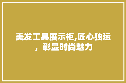 美发工具展示柜,匠心独运，彰显时尚魅力