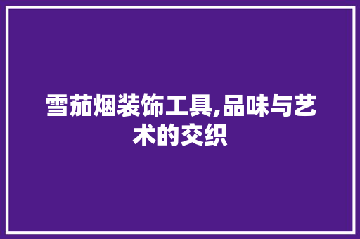 雪茄烟装饰工具,品味与艺术的交织